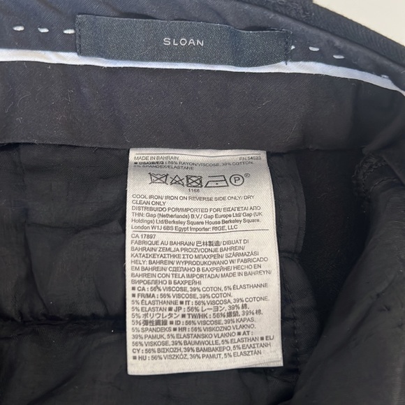 BANANA REPUBLIC SLOAN WOMENS PETITE BLACK SLACKS size 0 - Picture 4 of 13